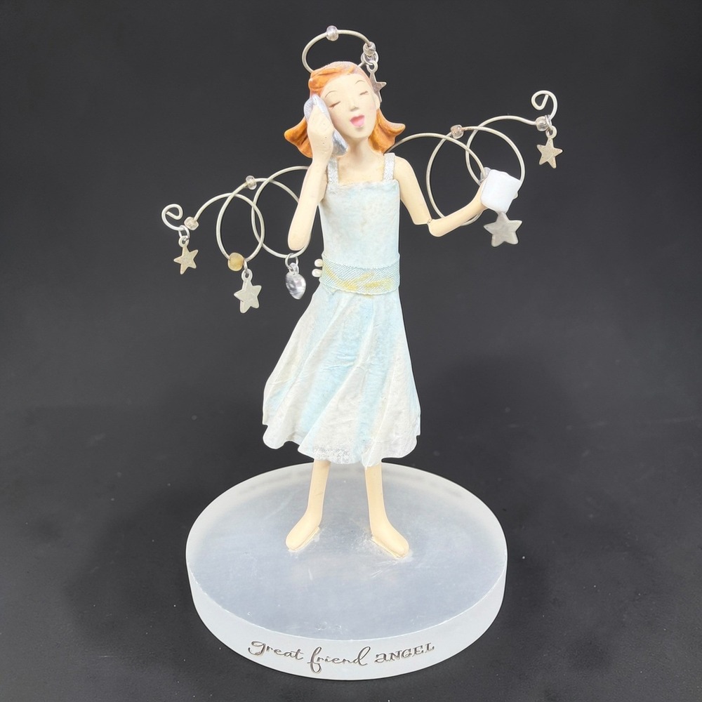 Hallmark Down to Earth Angels Great Friend Angel Figurine Friendship Made Heaven